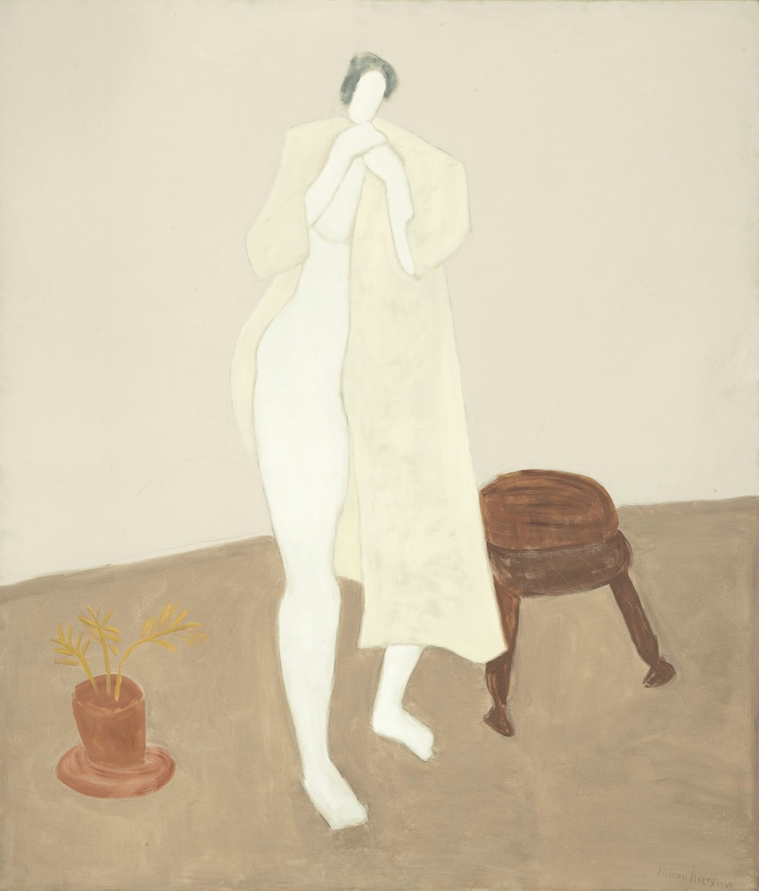 MILTON AVERY (1885-1965)

Robed Nude

1960

Oil on canvas

68 1/8 x 58 1/8 inches

173 x 147.6cm