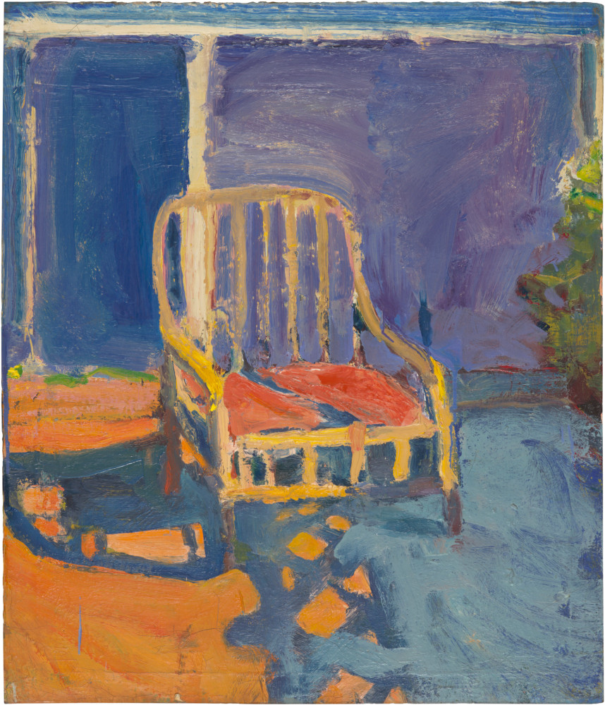 Richard Diebenkorn
Chair Outside, c. 1959
Oil on canvas
28 x 24 inches
&amp;copy; Richard Diebenkorn Foundation