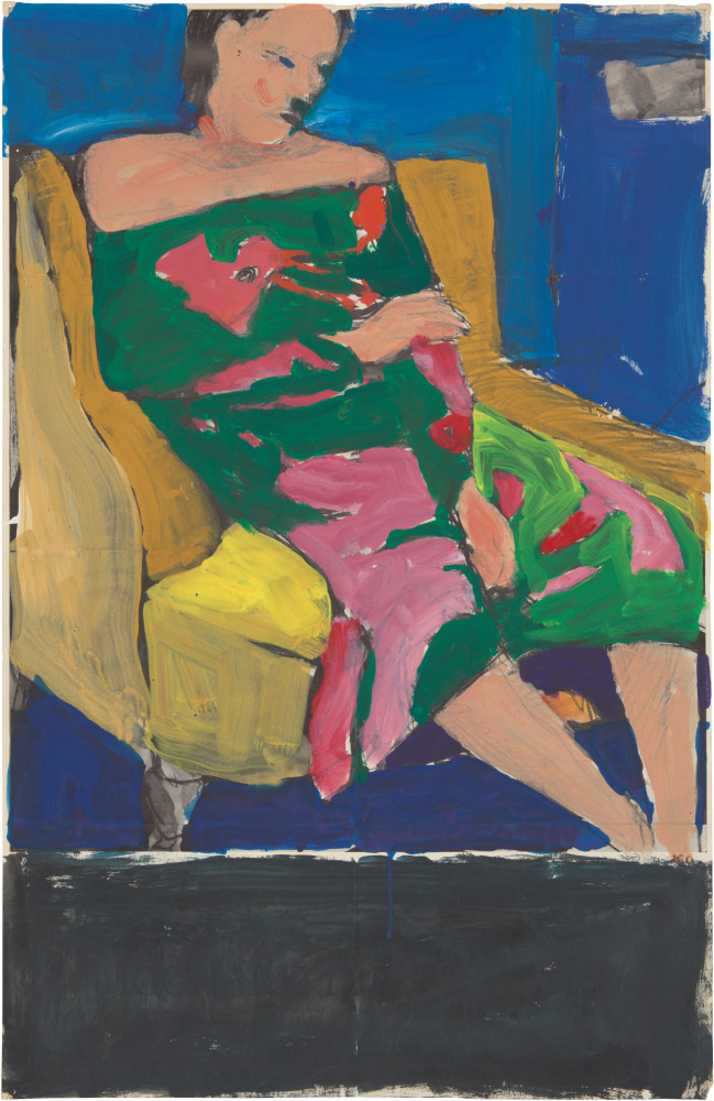 Richard Diebenkorn
Untitled,&amp;nbsp;c. 1964
Acrylic on poster board
22 1/4 x 14 3/8 inches
&amp;copy; Richard Diebenkorn Foundation
