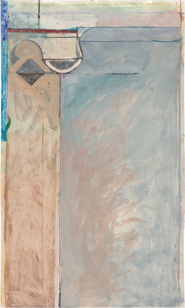 Richard Diebenkorn
Untitled, 1985-87
Gouache, crayon and graphite on paper
38 x 22 3/4 inches
&amp;copy; Richard Diebenkorn Foundation