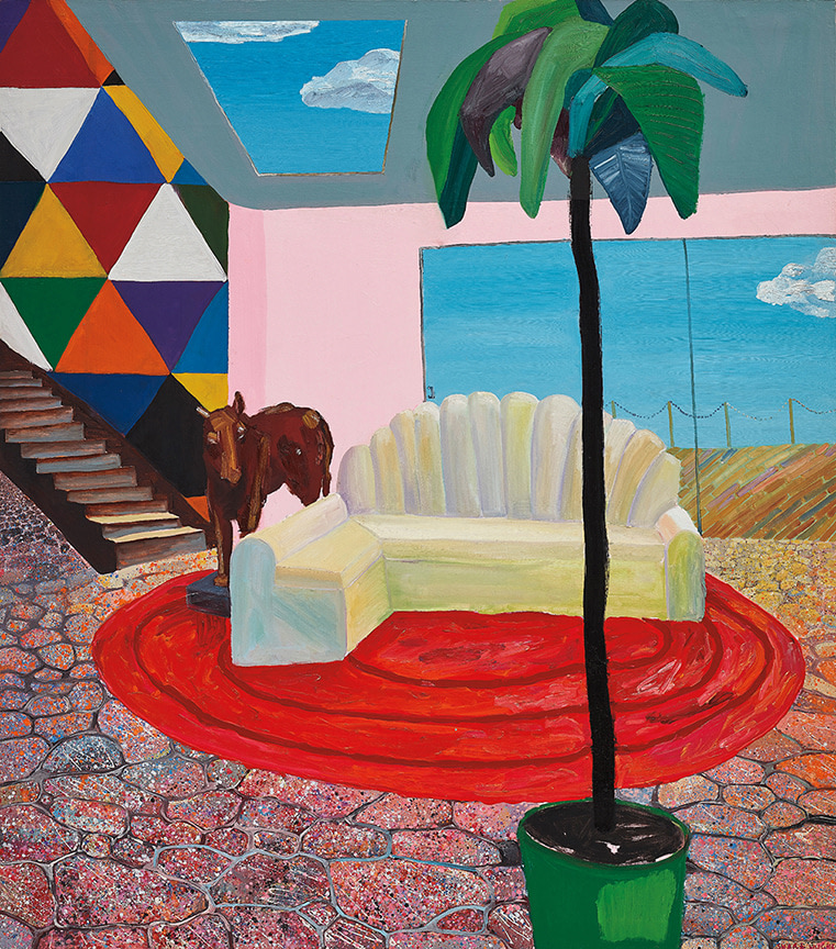 Shara Hughes
Untitled,&amp;nbsp;2005
Oil and acrylic on canvas
48 1/8 x 42 1/2 inches

$130,000