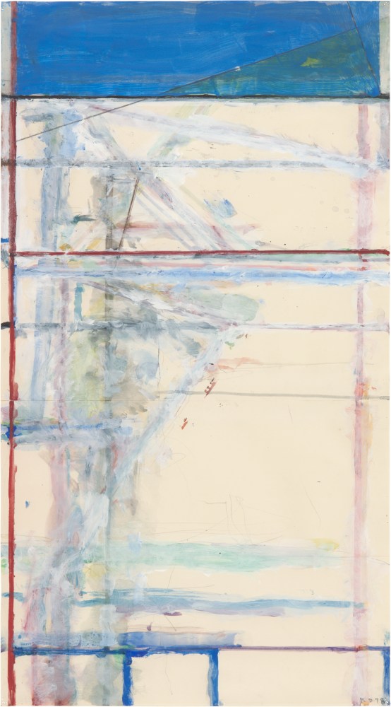 Richard Diebenkorn
Untitled, 1978
Charcoal and acrylic on joined paper
30 3/4 x 16 3/4 inches
&amp;copy; Richard Diebenkorn Foundation