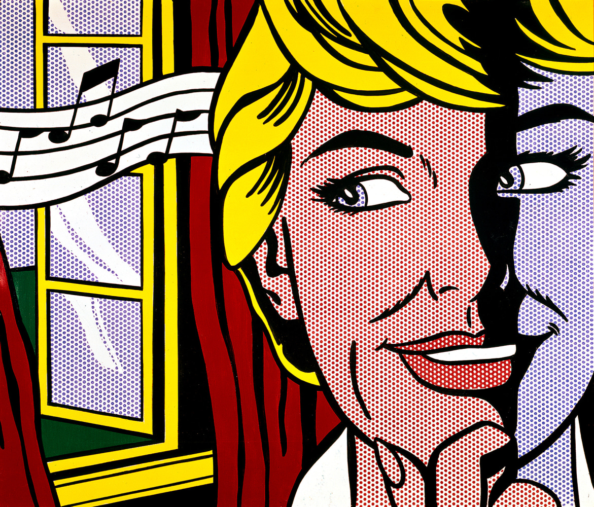 Roy Lichtenstein,&amp;nbsp;Sound of Music, 1964, oil and magna on canvas, 48 x 56 inches&amp;nbsp;&amp;copy; Estate of Roy Lichtenstein.