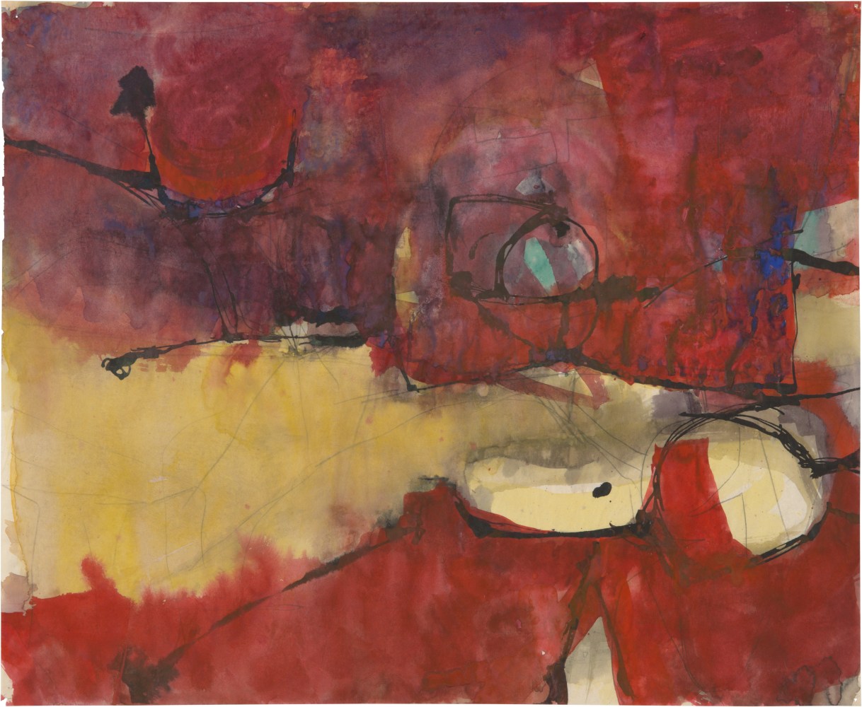 Richard Diebenkorn
Untitled, c. 1948-49
Watercolor, ink, and graphite on paper
13 3/4 x 16 3/4 inches
&amp;copy; Richard Diebenkorn Foundation