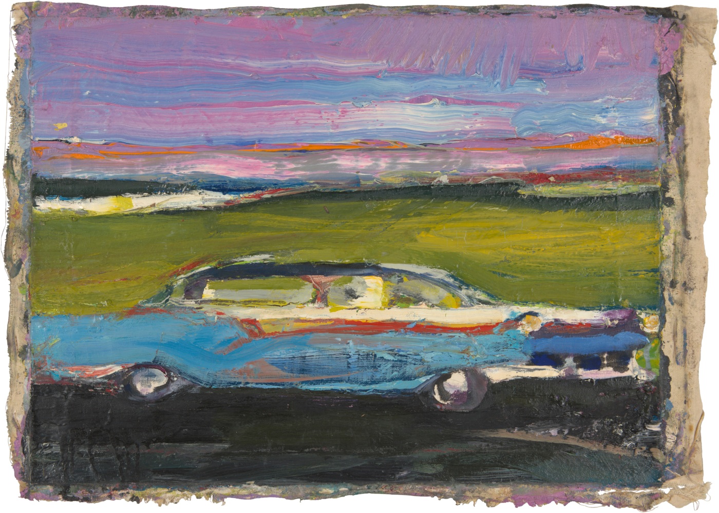 Richard Diebenkorn
Untitled (Car), c. 1957-66
Oil on canvas
14 1/4 x 19 inches
&amp;copy; Richard Diebenkorn Foundation