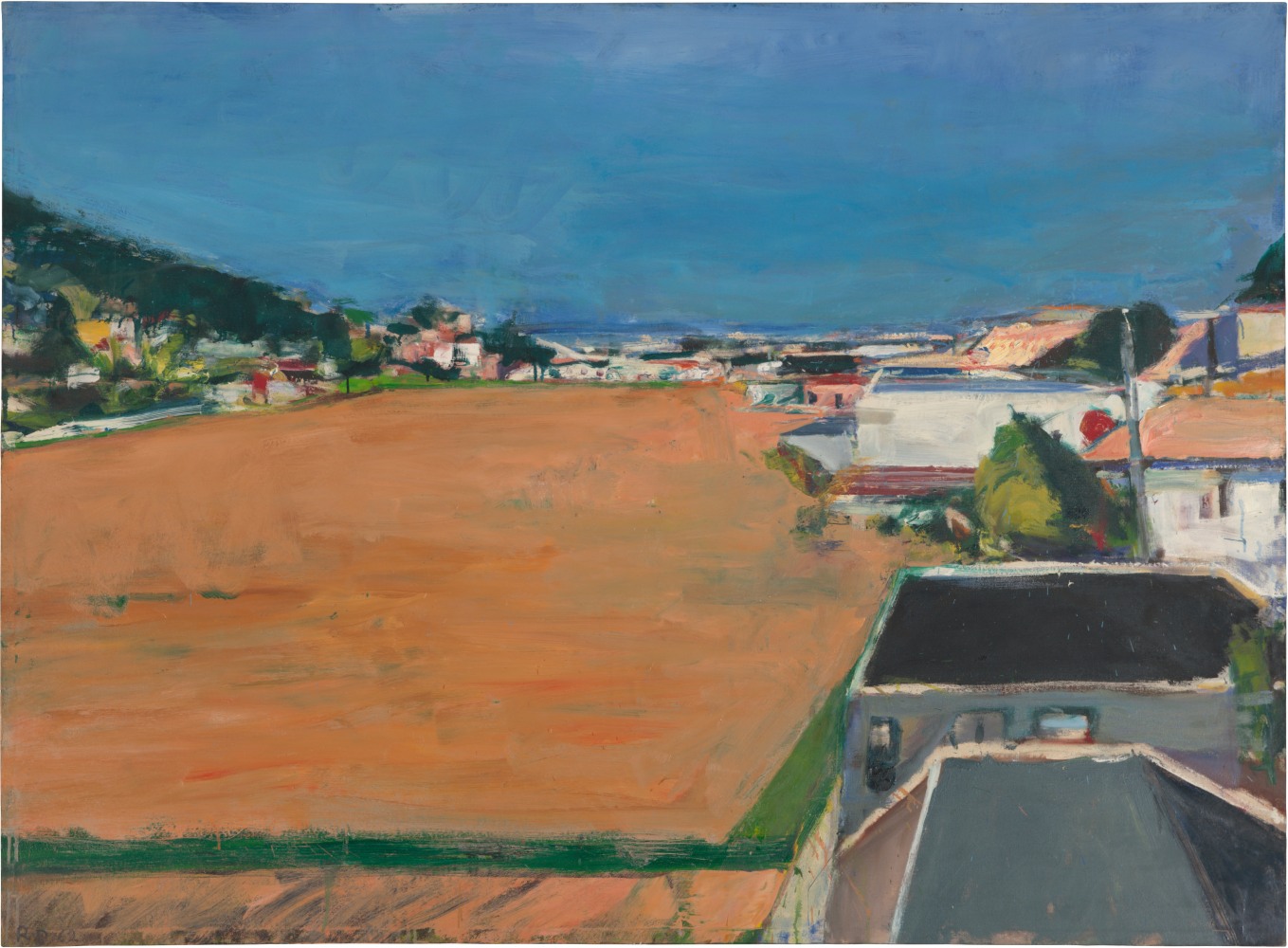 Richard Diebenkorn
Marin Landscape, 1961-62
Oil on canvas
51 1/2 x 70 inches
&amp;copy; Richard Diebenkorn Foundation