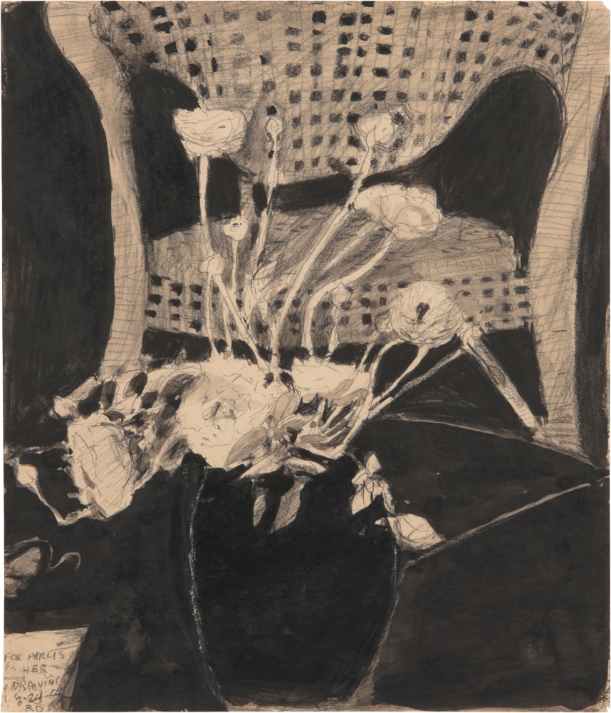 Richard Diebenkorn
Untitled (Ranunculus and Cane Chair), 1964
Ink and graphite on paper
13 x 11 1/8 inches
&amp;copy; Richard Diebenkorn Foundation

&amp;nbsp;