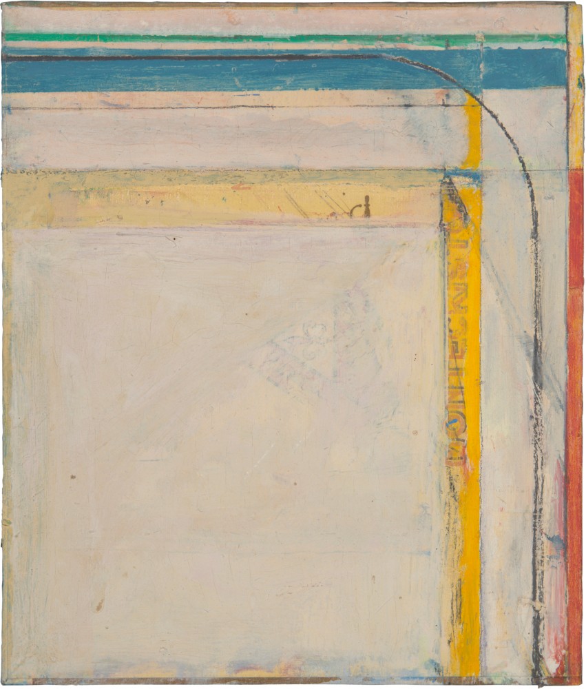 Richard Diebenkorn
Cigar Box Lid #4, 1976
Oil and graphite on wood (cigar box lid)
8 3/8 x 7 1/8 inches
&amp;copy; Richard Diebenkorn Foundation