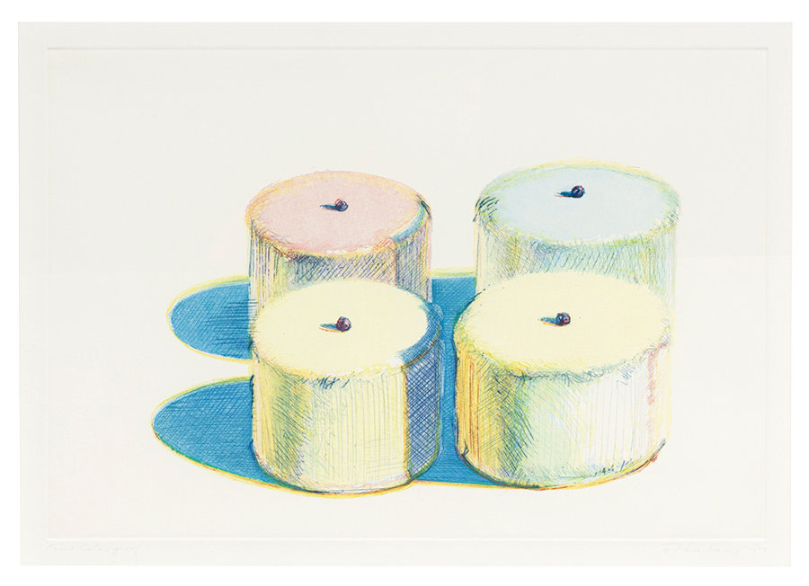 Four Cakes,&amp;nbsp;from&amp;nbsp;Recent Etchings I,&amp;nbsp;1979
Drypoint and aquatint etching on Somerset paper
Plate: 16 3/8 x 23 3/4 inches
Sheet: 23 x 29 3/4 inches
Edition of 50

SOLD