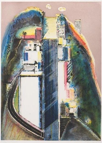 Steep Street,&amp;nbsp;1989
Color spit bite aquatint with drypoint
Image: 30 x 22 inches
Sheet: 38 3/4 x 30 1/2 inches
Framed: 41 1/2 x 33 inches
Edition of 50

$25,000