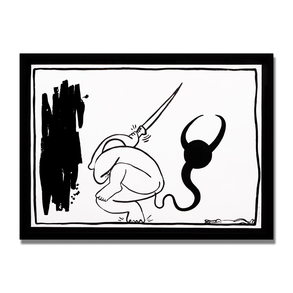 Untitled, 1988

Sumi ink on paper

28 9/10 x 40 4/10&amp;nbsp; in. (73.4 x 102.6 cm)

Unique

Signed | Accompanied by Certificate of Authenticity from Hans Mayer