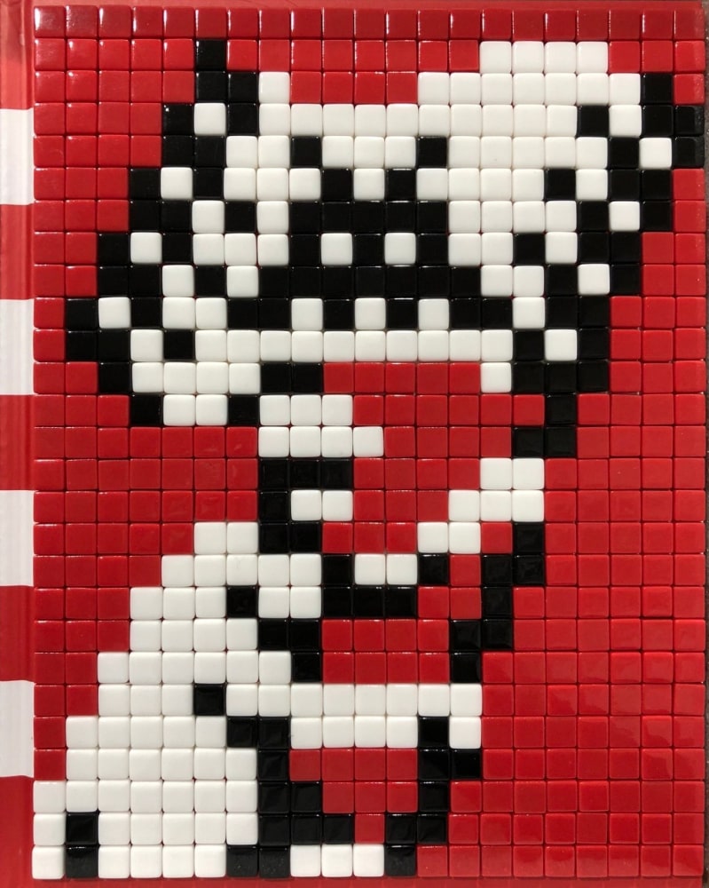 Intitled - 15, 2018
Mosaic tiles on book cover
12&amp;nbsp;x 9&amp;nbsp;5/28 x 2 1/4 inches (30.5&amp;nbsp;x 24.4 x 5.7&amp;nbsp;cm)
Unique | Signed