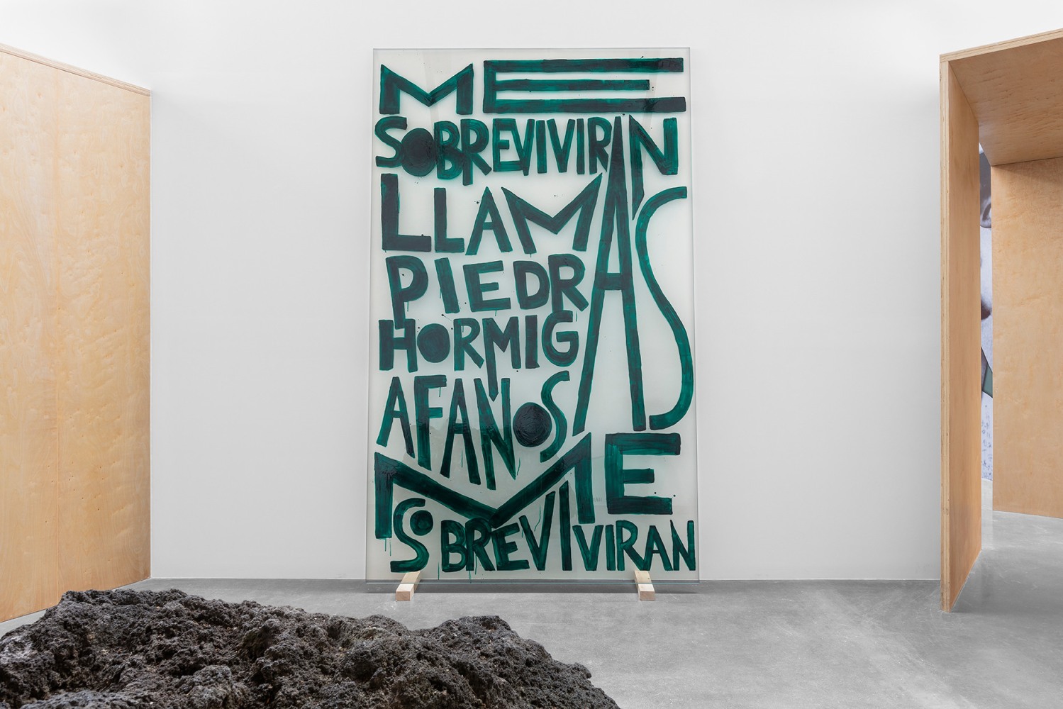 minerva cuevas,&amp;nbsp;the story of a mountain, the history of a country&amp;nbsp;in&amp;nbsp;siembra (sowing), kurimanzutto, mexico city, 2020