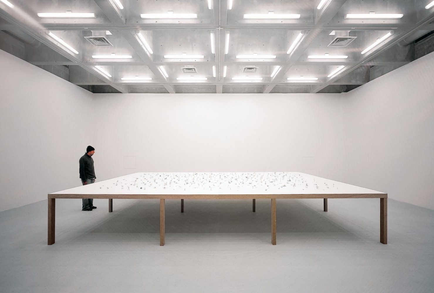 passage, 2004
silver foil sculptures made from chocolate bar wrappers by 500 japanese steel workers, table
37.4 x 236.2 x 189 in

&amp;nbsp;

&amp;nbsp;