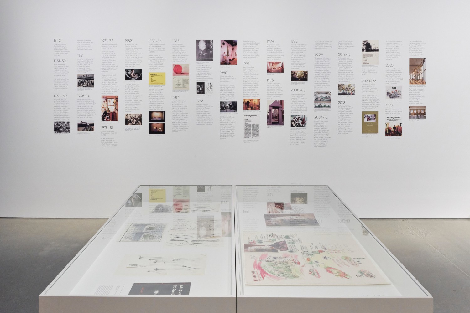 vista de instalaci&amp;oacute;n&amp;nbsp;ming fay: midnite porridge, kurimanzutto nueva york, 2025. foto: zach hyman