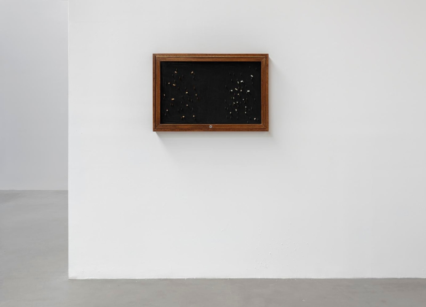 	gabriel kuri	coin and cigarette butt board hs-rp01, 2014	installation view of xyla&amp;ntilde;ynu. taller de los viernes, kurimanzutto, mexico city, 2016