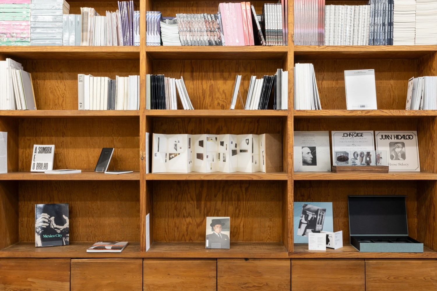 installation view of i&amp;ntilde;aki bonillas: books &amp;amp; editions, 1998&amp;ndash;2019, as part of from the archive, January 18&amp;ndash;21, 2024