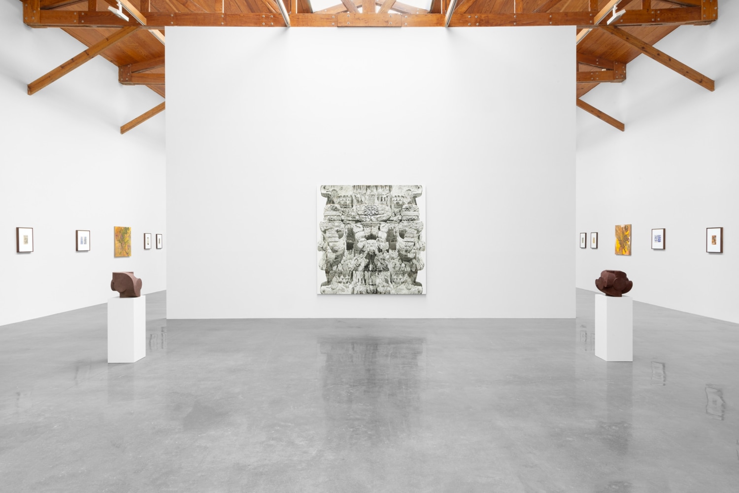 installation view of gabriel orozco, kurimanzutto mexico city, 2024. photo: gerardo landa