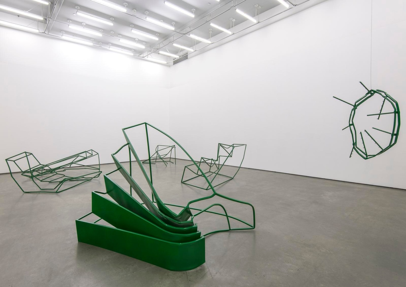 	installation view of monika sosnowska, the contemporary art gallery, vancouver, 2013