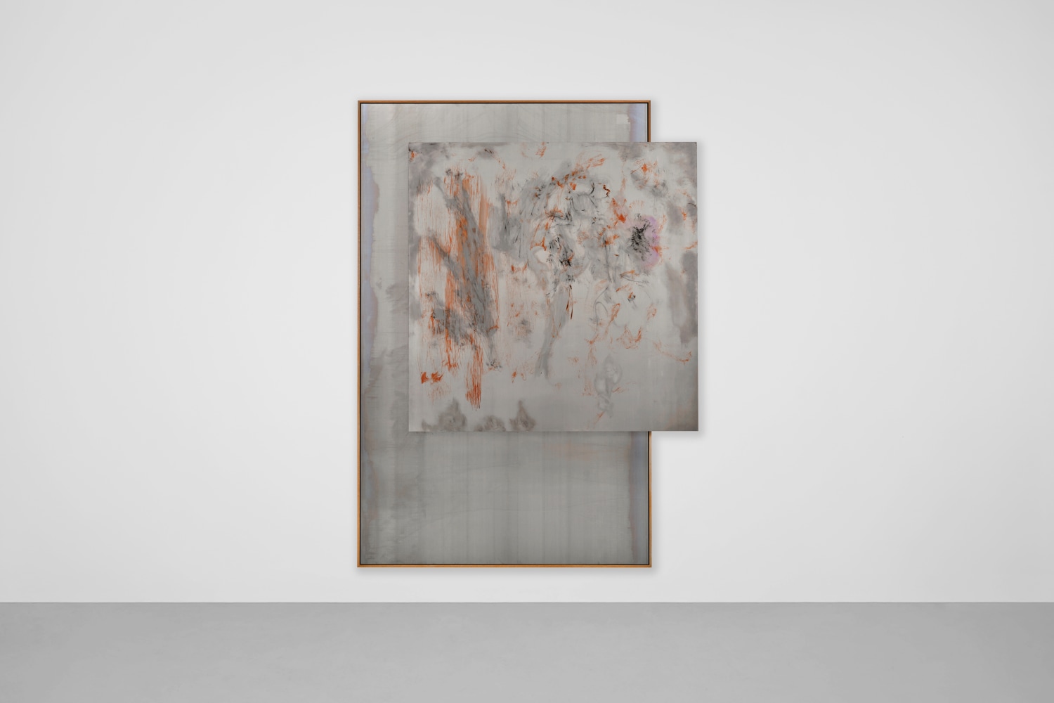 WangShui, Qualia II, 2024
Ink on aluminum in oak frame