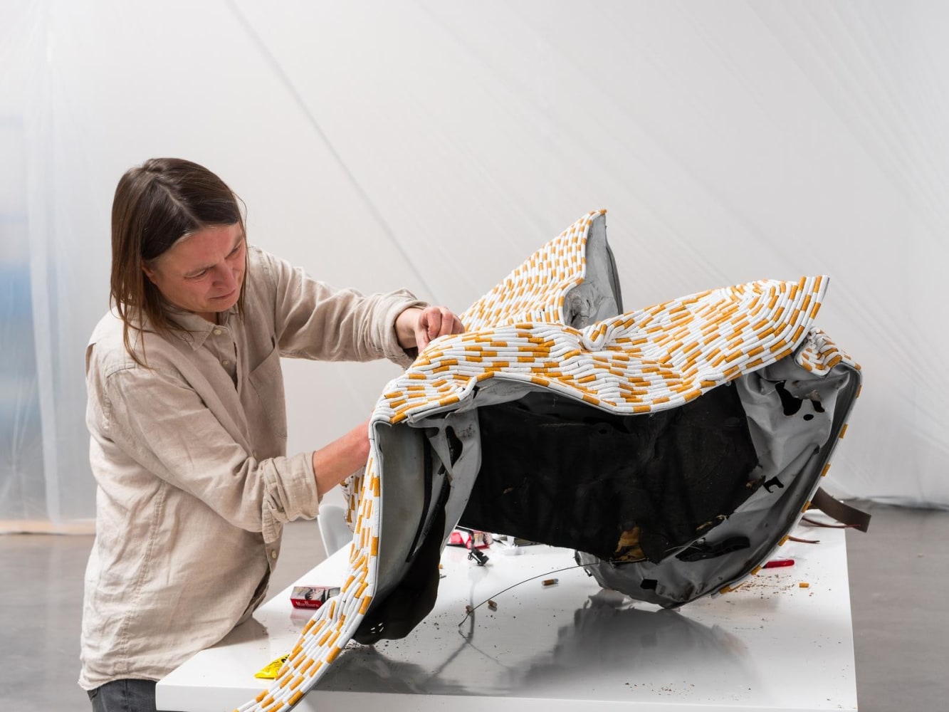 	sarah lucas, dame zero, 2018