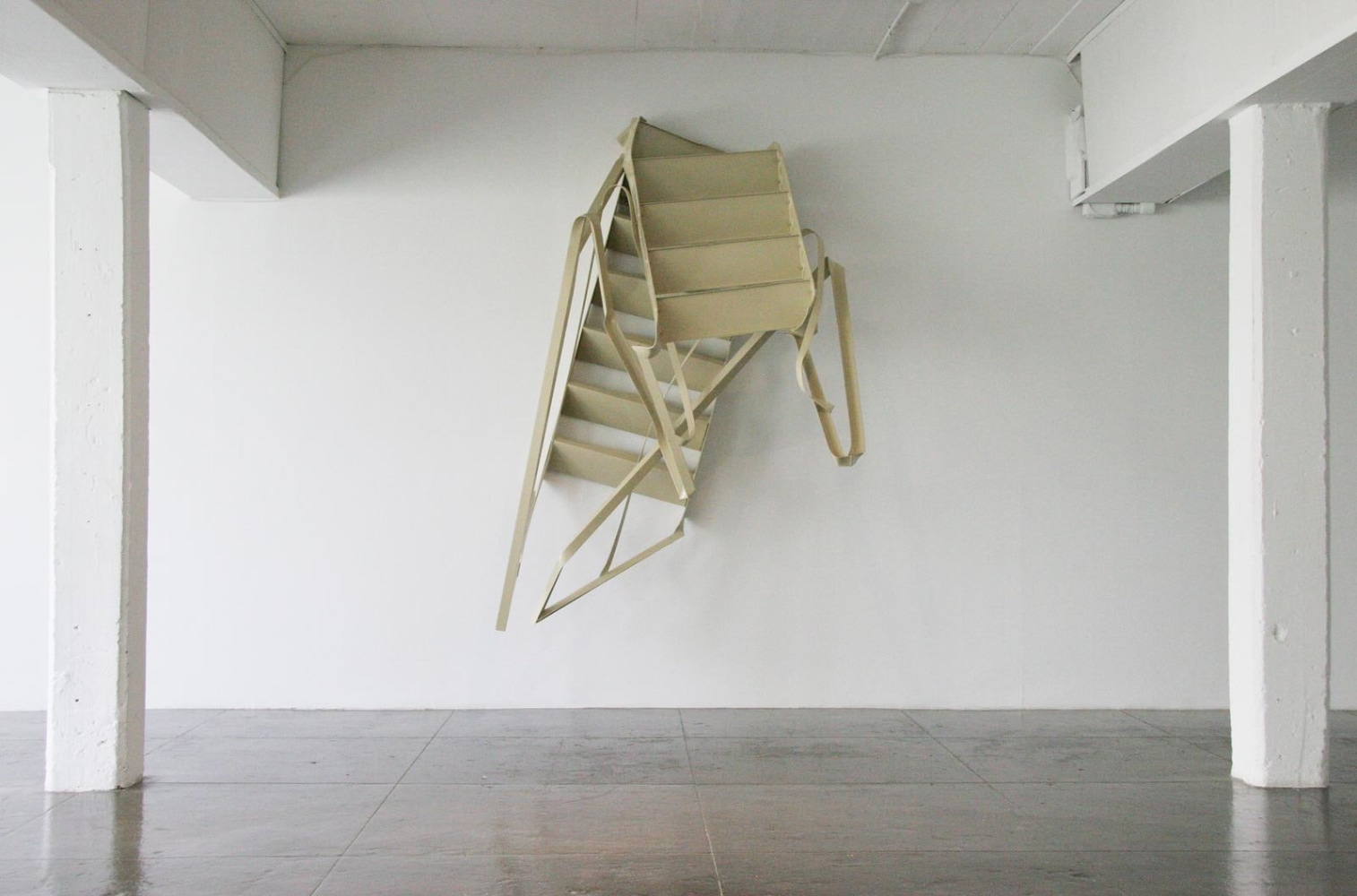 the ladder (from &amp;quot;the fire escape&amp;quot;), 2010

enamel and steel

101 x 66 x 50 in.

&amp;nbsp;

&amp;nbsp;