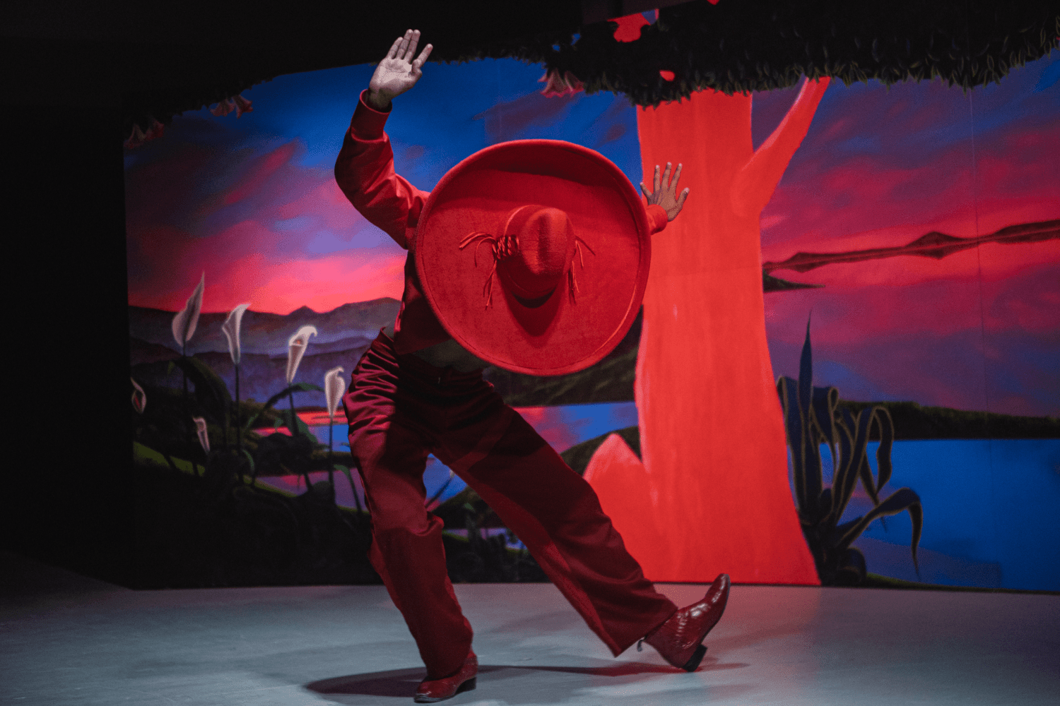 performance documentation of paisajes, galería karen huber, mexico city, 2022