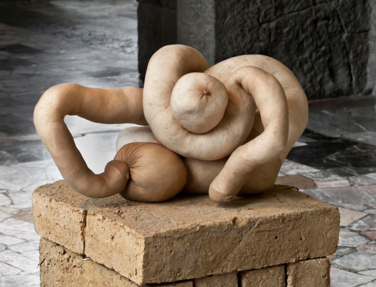 oaxaca nud, 2012
alambre de aluminio cubierto con cinta adhesiva, algod&amp;oacute;n natural, medias de lycra, ladrillos de adobe
30.5 x 40 x 58 cm

&amp;nbsp;

&amp;nbsp;