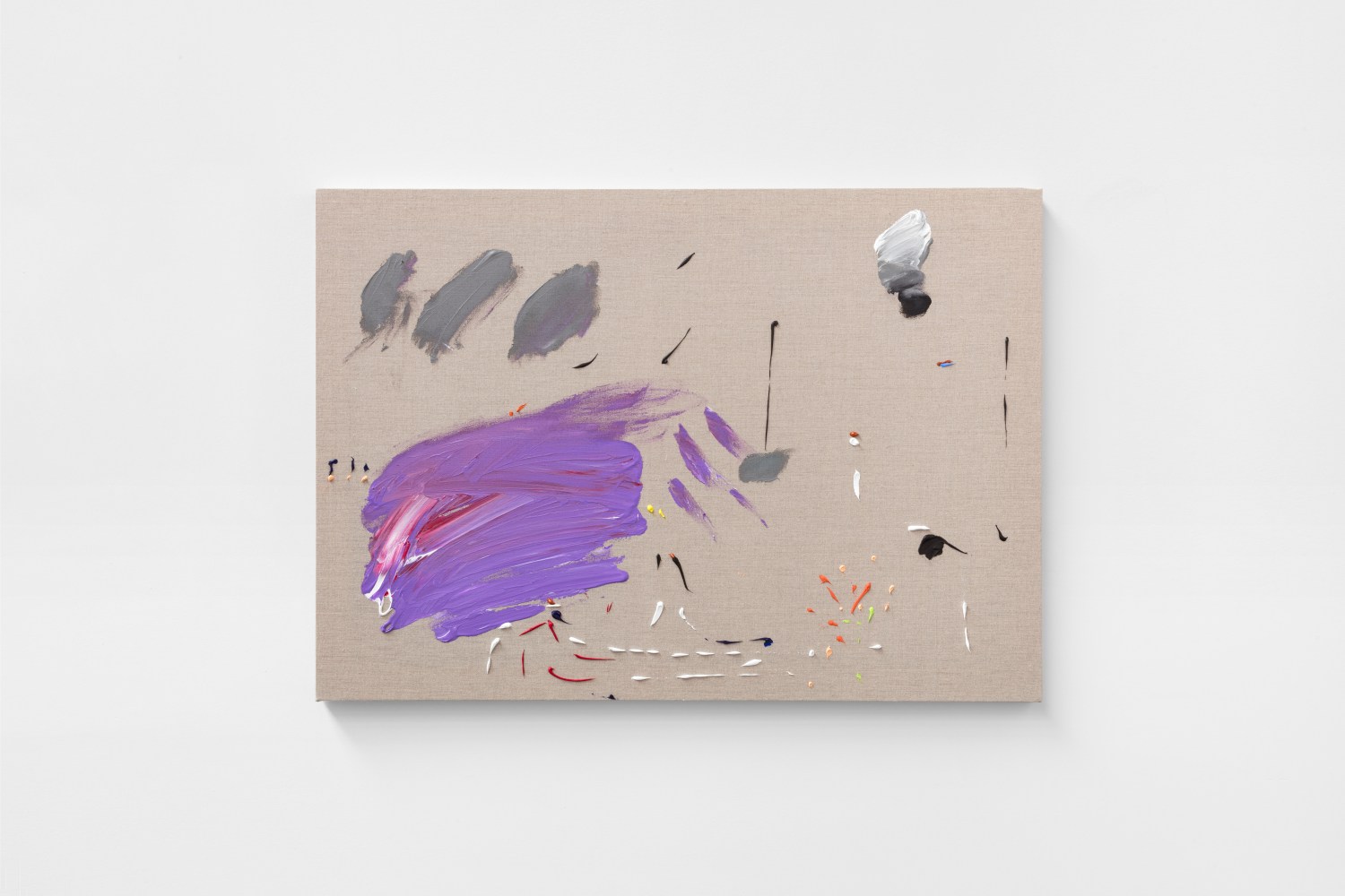 llegando desde m&amp;eacute;xico, 2021; acrylic on canvas, 23.39 x 33.11 x 1.57 in.