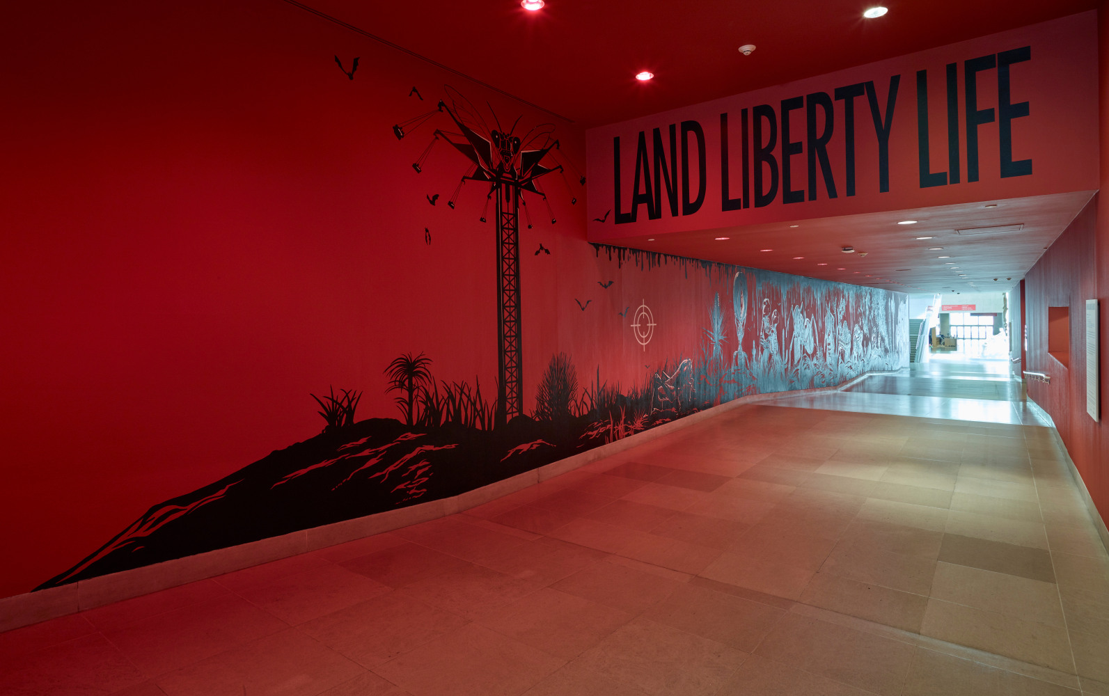 fine lands, 2018

pintura acr&amp;iacute;lica sobre muro

dimensiones variables

vista de instalaci&amp;oacute;n de&amp;nbsp;fine lands,&amp;nbsp;dallas museum of art, texas, 2018