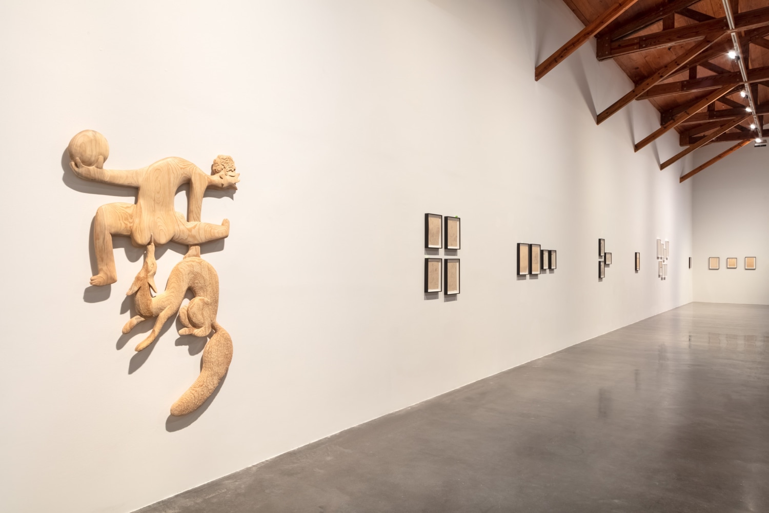 installation view of circo er&amp;oacute;tico. sergu&amp;eacute;i eisenstein: drawings, 2022, kurimanzutto, mexico city