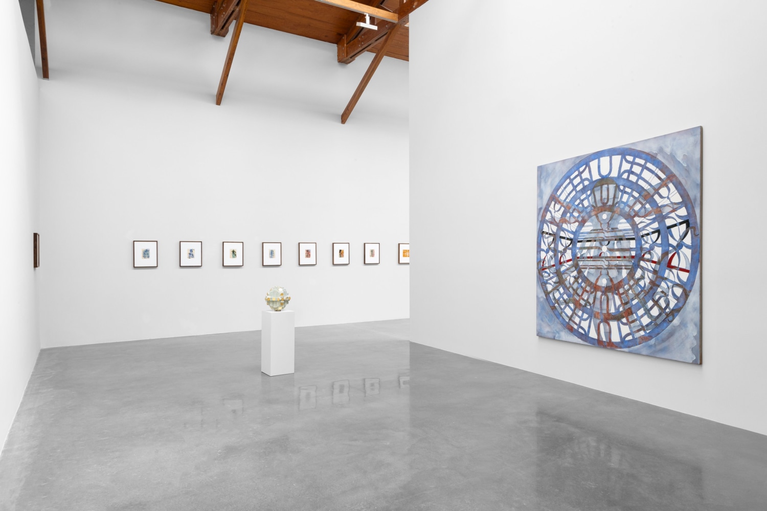 installation view of gabriel orozco, kurimanzutto mexico city, 2024. photo: gerardo landa