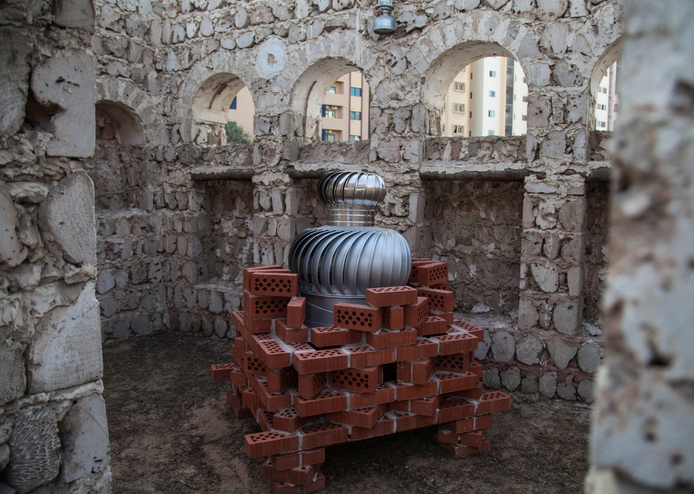 an opaque wind, 2015

site-specific installation

installation view of&amp;nbsp;the past, the present, the possible,&amp;nbsp;sharjah biennial 12, bait al aboudi, sharjah, united arab emirates, 2015

photo: deema shahin, 2015