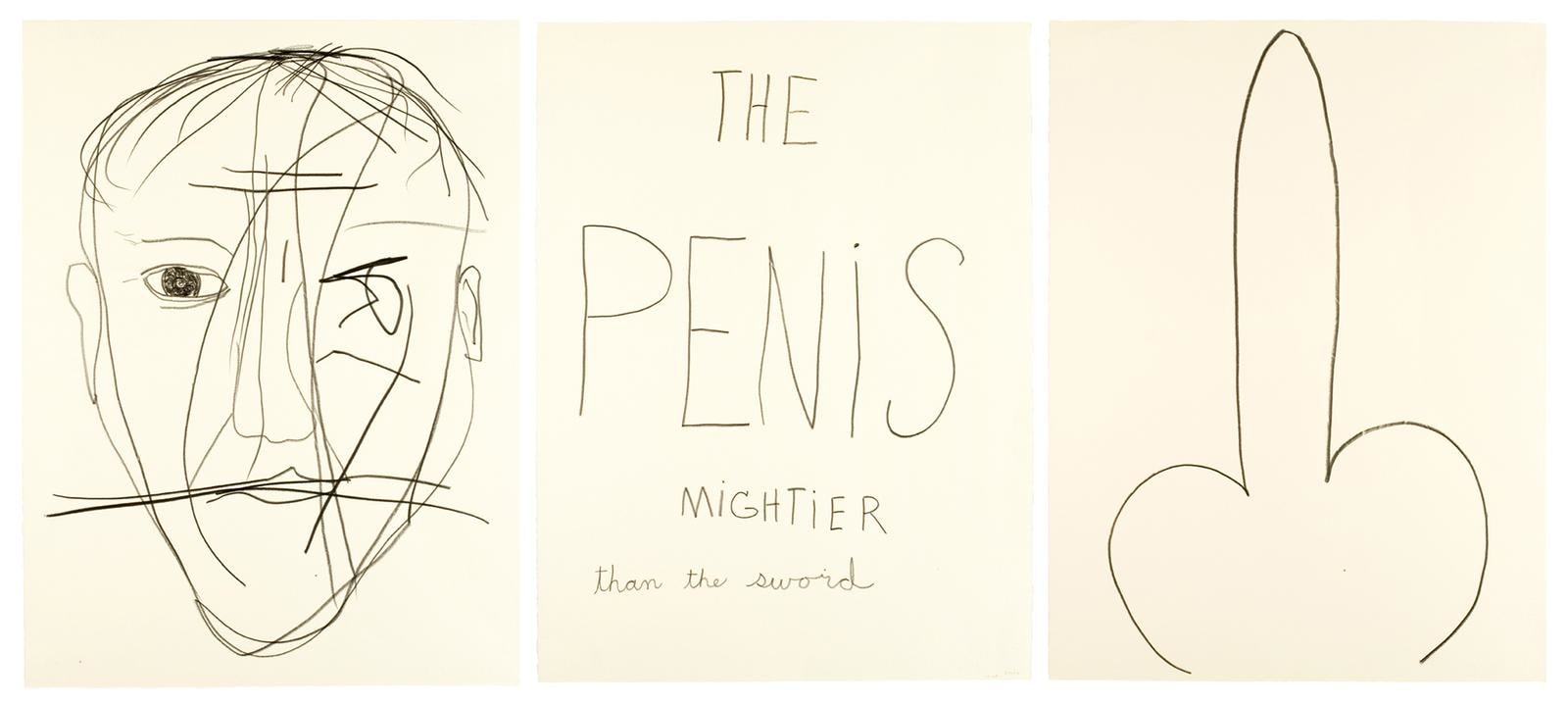 sin t&amp;iacute;tulo (the penis mightier), 2007

l&amp;aacute;piz de grafito sobre papel de algod&amp;oacute;n&amp;nbsp;

77 x 58 cm

&amp;nbsp;