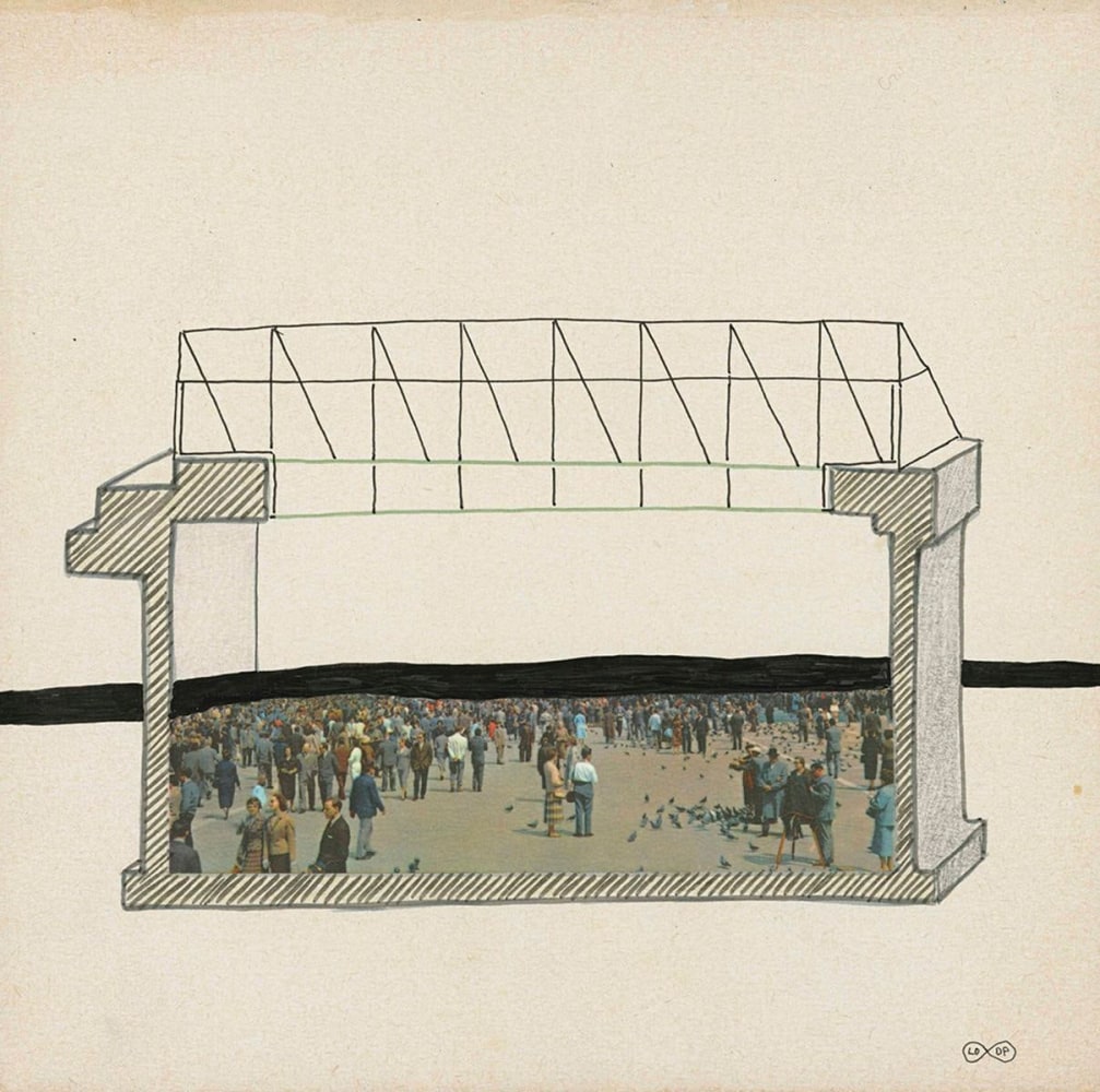 loop, 2009
color pencil, felt-tip pen and postcard on cut-out paper
8.15 x 8.27 in

&amp;nbsp;

&amp;nbsp;