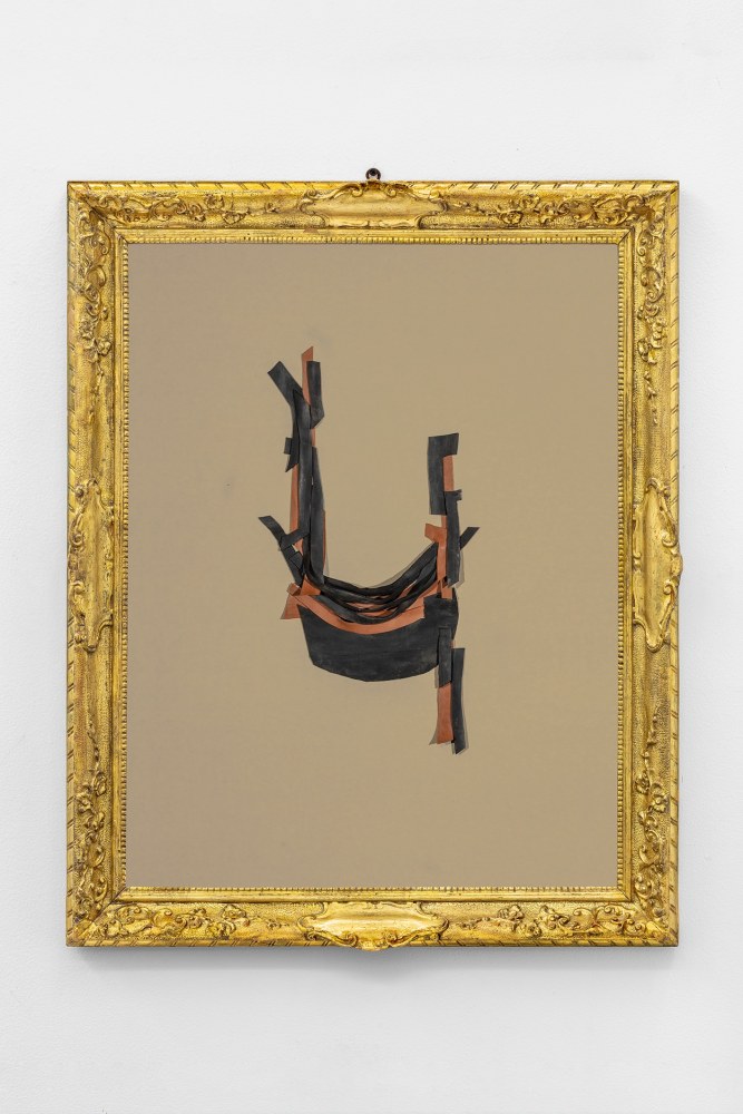 carol rama,&amp;nbsp;untitled, 1970. bicycle tyres on cardoard, 31.89&amp;nbsp;x 24.8 in.