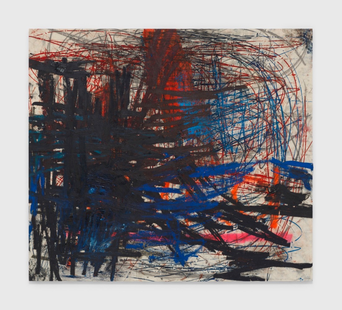 (untitled) ethics &amp;amp; aesthetics, 2020

&amp;oacute;leo, &amp;oacute;leo en barra, grafito y pintura en aerosol sobre lienzo

165 x 185 cm.