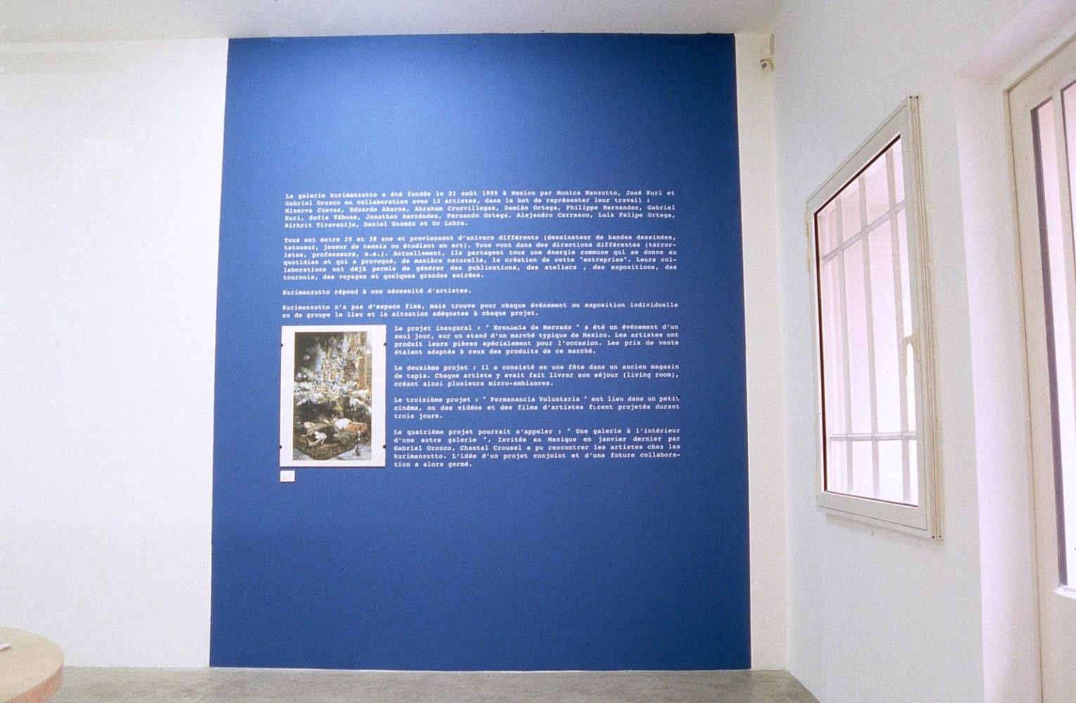 	kurimanzutto @ galerie chantal crousel, galerie chantal crousel, par&amp;iacute;s, 2001