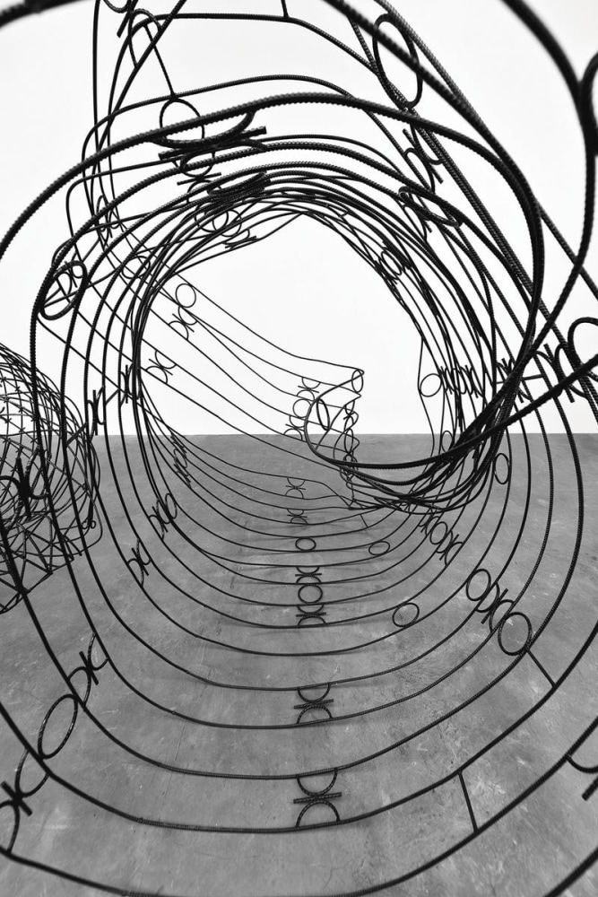 the fence 2, 2011

painted rebar

91.34 x 100.79 x 74.8 in.

&amp;nbsp;

&amp;nbsp;