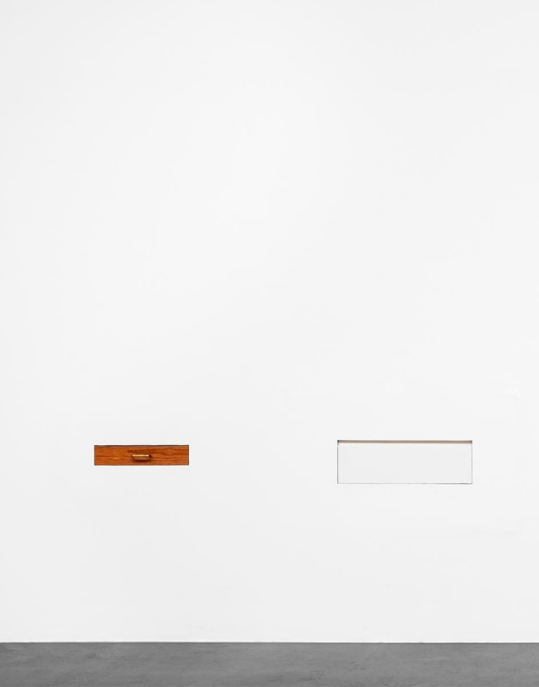 untitled (&amp;iquest;por qu&amp;eacute; 2013 es tan parecido a 2012? #3), 2013

set of 2. found objetc and wood, paint, mechanism

3.35 x 16.42 x 13.98 in.&amp;nbsp;at 34.06 in. from the floor; 7.48 x 23.62 x 16.14 in.&amp;nbsp;at 34.06 in. from the floor

&amp;nbsp;

&amp;nbsp;