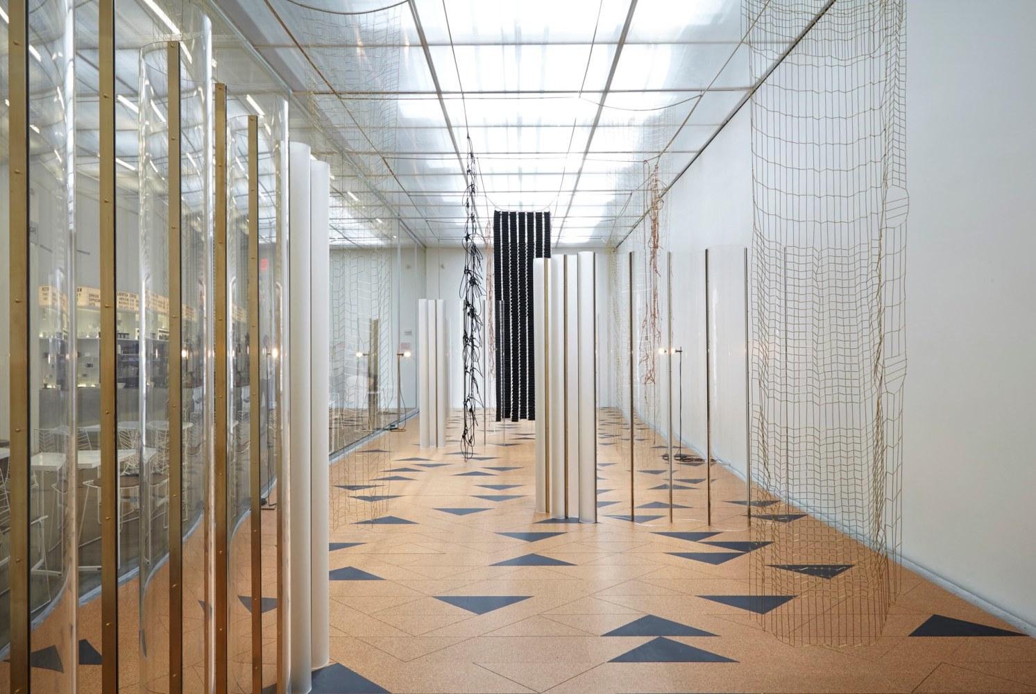 
leonor antunes: i stand like a mirror before you, 2015

variable dimensions

installation view, new museum, new york, 2015

&amp;nbsp;