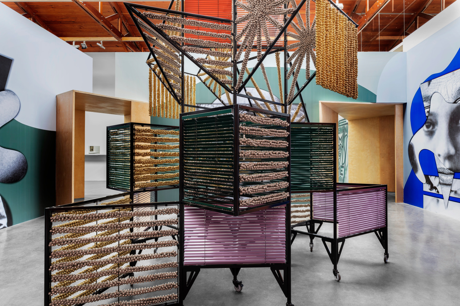 haegue yang,&amp;nbsp;dress vehicle / eclectic totemic&amp;nbsp;in&amp;nbsp;siembra (sowing), kurimanzutto, mexico city, 2020