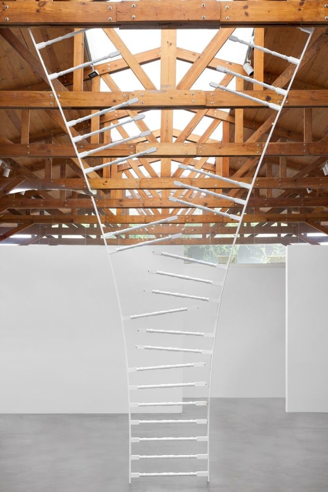 the balustrade, 2011

painted wood

&amp;nbsp;

220. 47 x 129.13 x 2.95 in.&amp;nbsp;installed

&amp;nbsp;