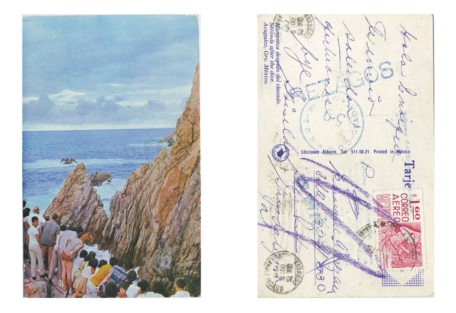 seconds after the dive, 2005

scaffolding and framed postcard at the end of the trail (detail)

scaffolding: variable dimensions

&amp;nbsp;

&amp;nbsp;