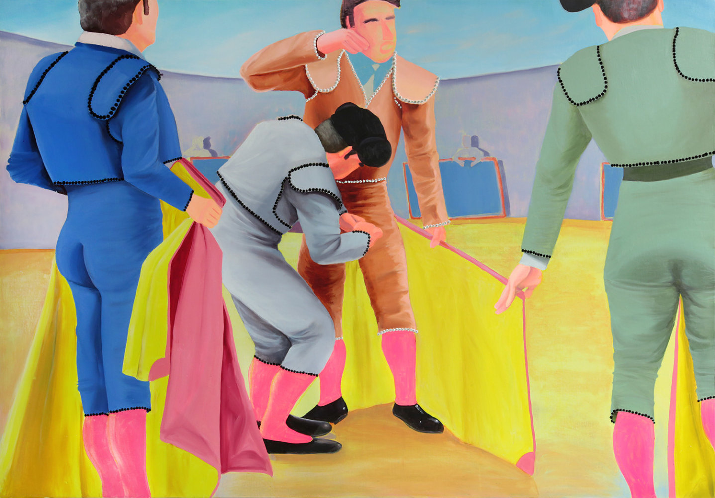 la noche ya no era oscura, era de lentejuelas, 2019; oil on canvas, 130 x 185 cm (51.18 x 72.83 in.)