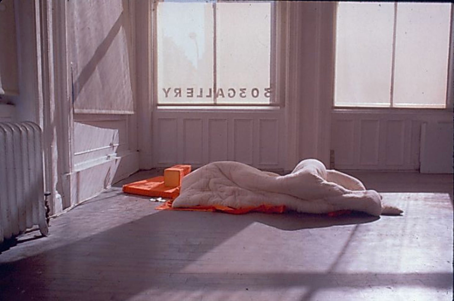 untitled 1993 (sleep/winter), 1993
straw mat, foam mattress, cotton pillow, duvet

variable dimensions

&amp;nbsp;

&amp;nbsp;