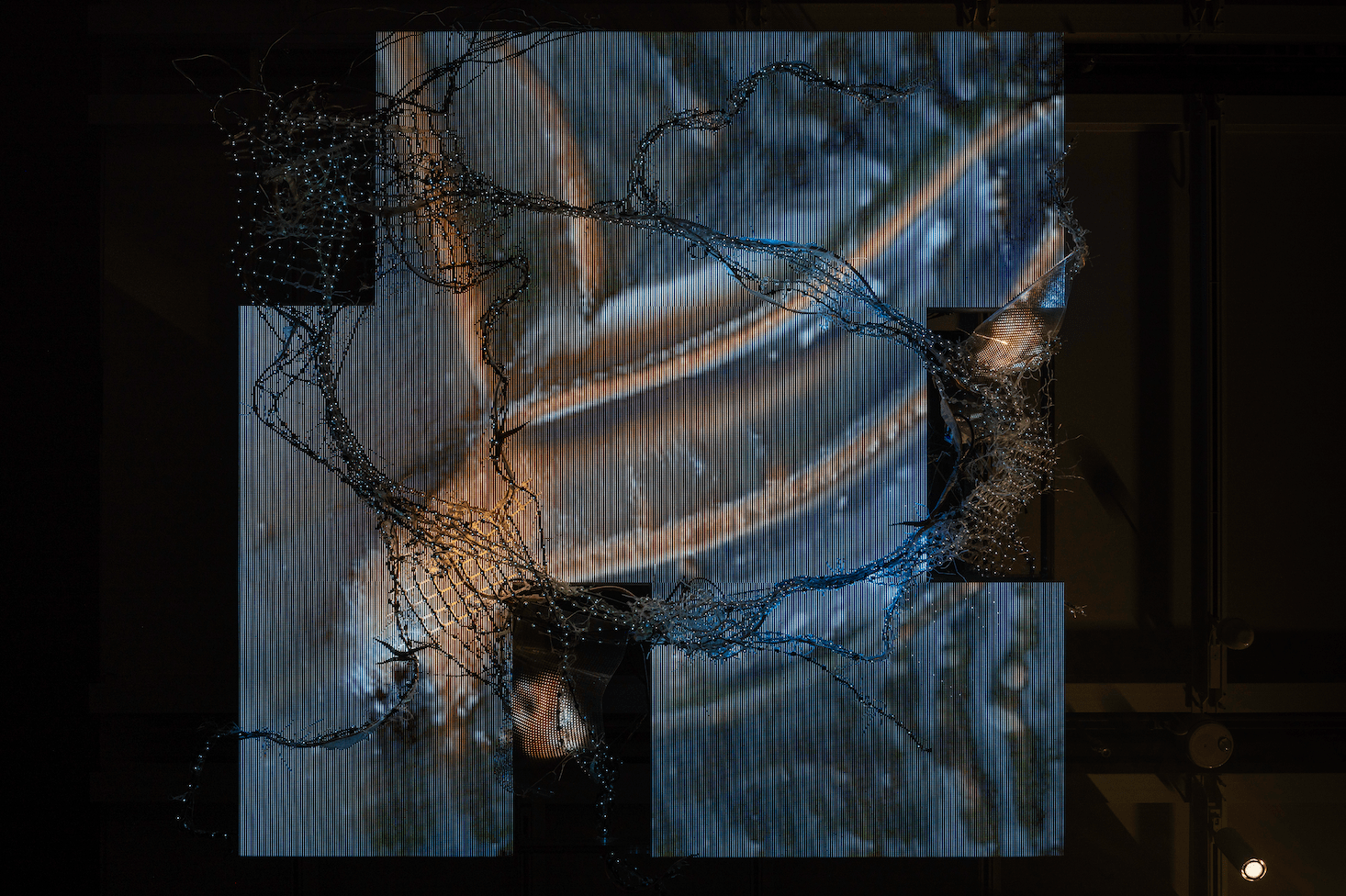 scr&amp;there4;pe II&amp;nbsp;(isle of vitr&amp;there4; ous), 2022. vista de instalaci&amp;oacute;n de whitney biennial, 2022