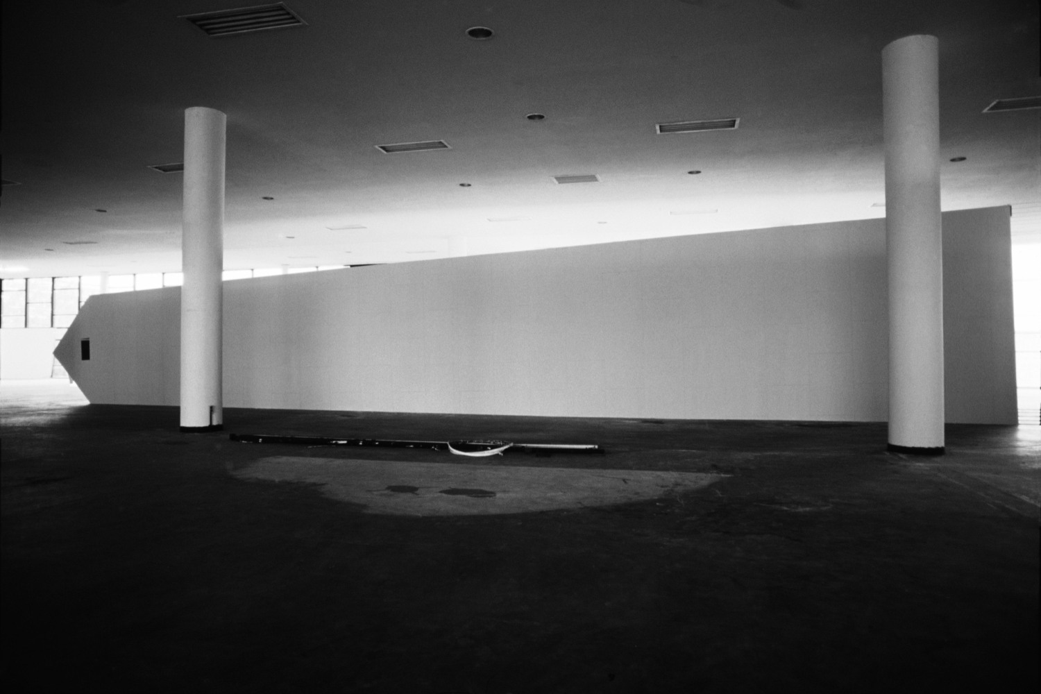 el obelisco acostado (the obelisk lying down), 1978. full escale construction of the buenos aires obelisk reclining and television sets with projections inside, presented at parque ibirapuera as part of the latin american biennial of s&amp;acirc;o paulo, november 3 &amp;mdash; december 18, 1978. &amp;copy; marta minuj&amp;iacute;n