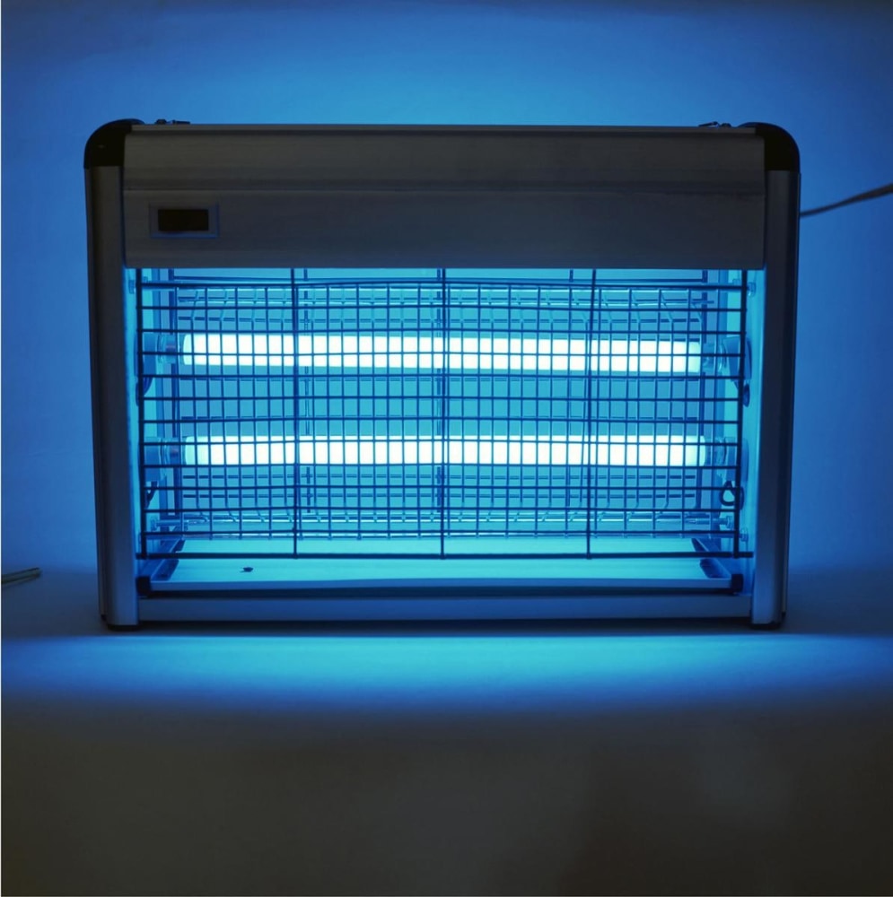 untitled, 2003

fly-killing device synchronized with the power supply of the room, provoking a momentary black out in the space each time a fly gets electrocuted

50 x 23 x 6.25 in.

&amp;nbsp;

&amp;nbsp;