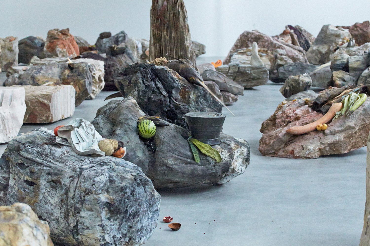 rinascimento, 2015

stones, pigments, metal, wood, found objects

variable dimensions

installation view of&amp;nbsp;rinascimento: adri&amp;aacute;n villar rojas,&amp;nbsp;fondazione sandretto re rebaudengo, tur&amp;iacute;n, italia, 2015